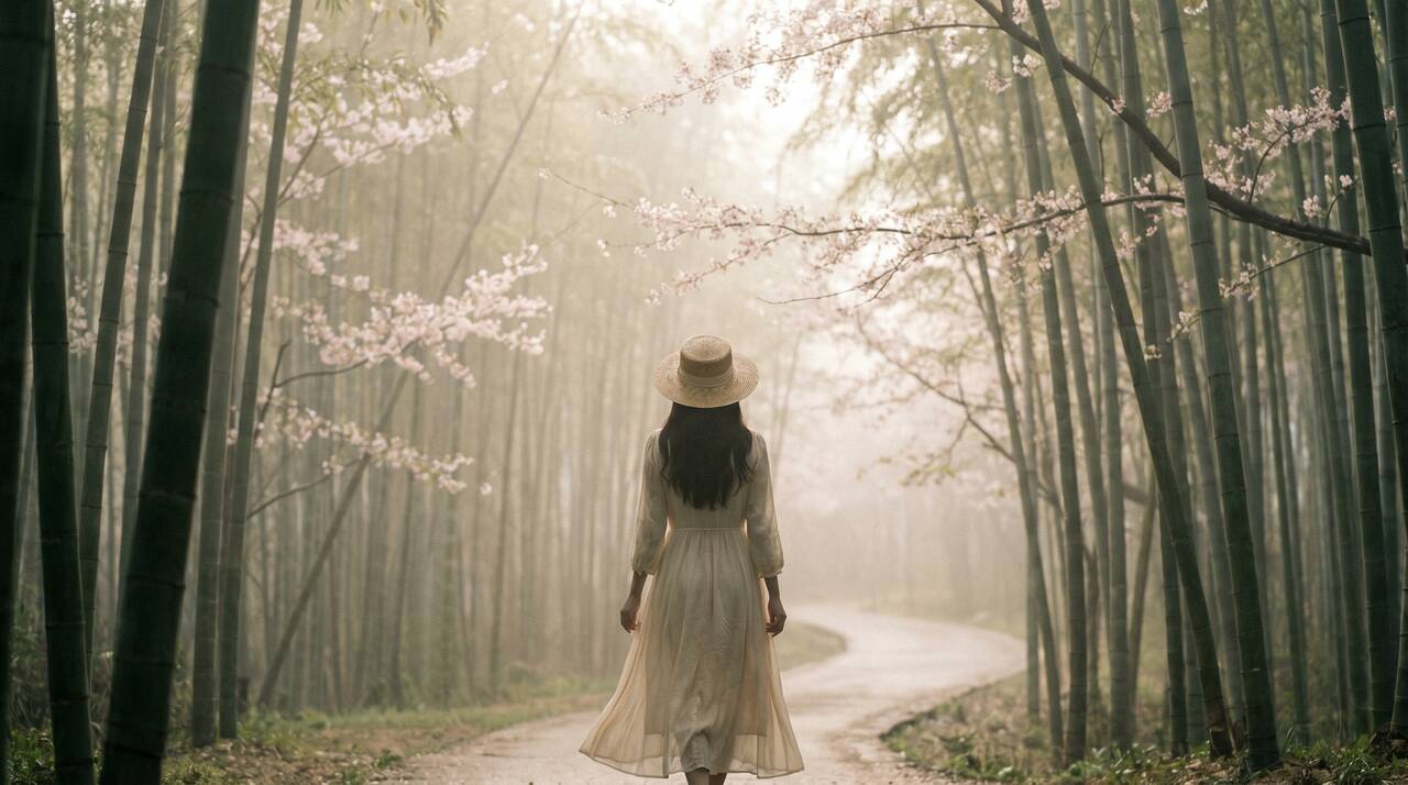 樱花视频 - 竹林樱花慢生活治愈影像 - www.xpbqsjj.cn